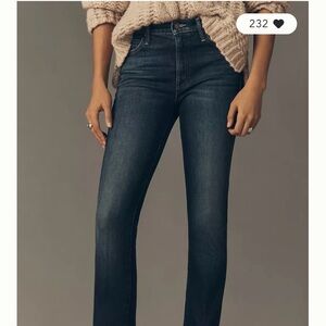 MOTHER The Rascal Skimp Mid Rise Straight, Shine On 28 never worn